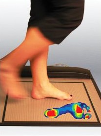Podiatry Pressure Mat Analysis in action